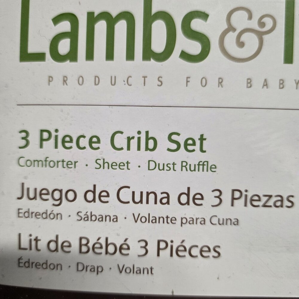 New Lambs & Ivy Hopscotch Jungle 3 Piece Bedding Crib Set for Baby Crib - Picture 7 of 8